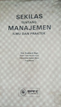 Image of Sekilas tentang Manajemen Ilmu Dan Praktek
