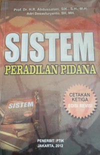 Image of Sistem Peradilan Pidana