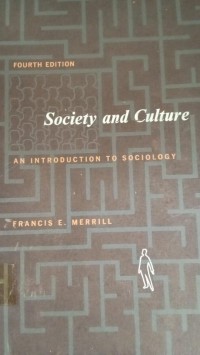 Image of Society and Culture; an introduction to sociology