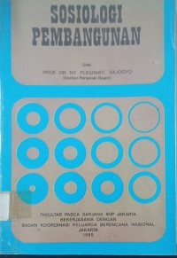 Image of Sosiologi Pembangunan