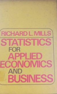 Image of Statistics For Applied Economics And Business