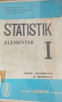 Image of Statistik elementer untuk universitas & sederajat