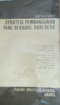 Image of Strategi Pembangunan Yang Berawal Dari Desa