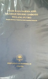Image of Syair Raja Darma Adil Sejarah Negeri Limboto Wulang Putro