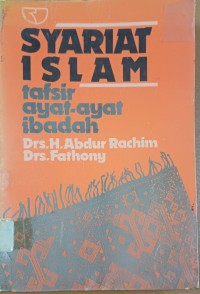 Image of Syariat Islam Tafsir Ayat-ayat Ibadah