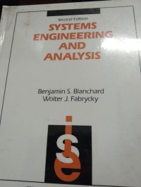 Image of Systems Engineering And Analysis