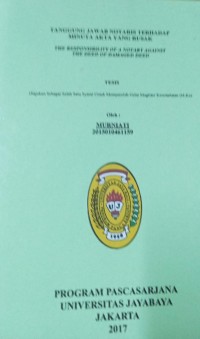 Image of Tanggung Jawab Notaris Terhadap Minuta Akta Yang Rusak