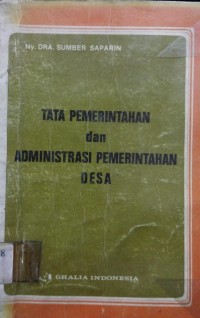 Image of TATA PEMERINTAHAN DAN ADMINISTRASI PEMERINTAHAN DESA