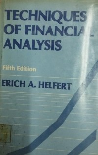 Image of TECHNIQUE OF FINANCIAL ANALYSIS