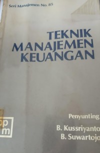 Image of Teknik Manajemen Keuangan