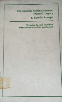 Image of The Spanish Political System:Franco's Legacy