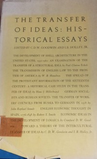 The Transfer Of Ideas: Histprical Essays