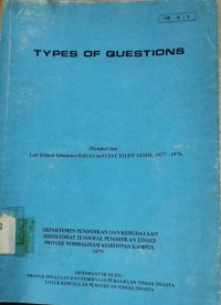 Image of Types Of Qustion