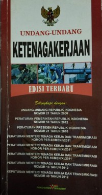 Image of UNDANG-UNDANG KETENAGAKERJAAN