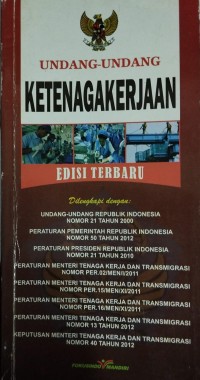 UNDANG-UNDANG KETENAGAKERJAAN