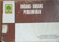 Image of Undang - Undang Perkawinan
