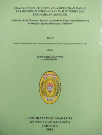 Image of Kewenangan Otoritas Jasa Keuangan Dalam Permohonan Pernyataan Pailit Terhadap Perusahaan Asuransi
