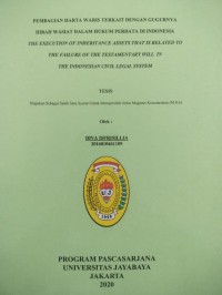 Image of Pembagian Harta Waris Terkait Dengan Gugurnya Hibah Wasiat Dalam Hukum Perdata Di Indonesia