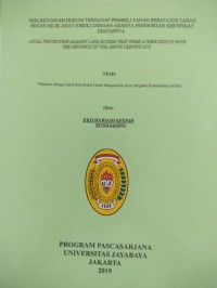 Image of Perlindungan Hukum Terhadap Pembeli Tanah Berstatus Tanah Bekas Milik Adat ( Girik ) Dengan Adanya Penerbitan Sertifikat Diatasnya