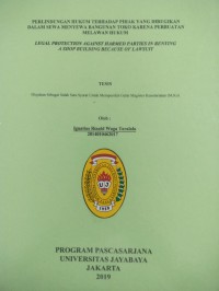 Image of Perlindungan Hukum Terhadap Pihak Yang Dirugikan Dalam Sewa Menyewa Bangunan Toko Karena Perbuatan Melawan Hukum