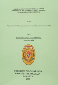 Image of Perlindungan Hukum Terhadap Anak Perempuan Dibawah Umur Yang Menjadi Korban Pelecehan Seksual