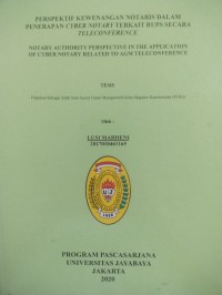 Image of Perspektif Kewenangan Notaris Dalam Penerapan Cyber Notary Terkait Rups Secara Teleconference