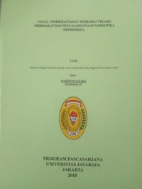 Image of Upaya Pemberantasan Terhadap Pelaku Peredaran Penyalahgunaan Narkotika di Indonesia