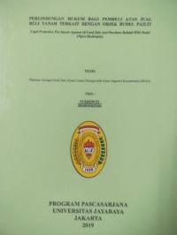 Image of Perlindungan Hukum Bagi Pembeli Atas Jual Beli Tanah Terkait Dengan Objek Budel Pailit
