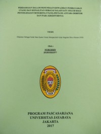 Image of Perdamaian Dalam Penundaan Kewajiban Pembayaran Utang Dan Kepailitan Sebagai Salah Satu Solusi Bagi Penyelesaian Sengketa Utang - Piutang Antara Debitur dan para Kreditornya