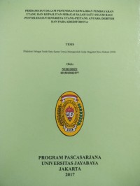 Perdamaian Dalam Penundaan Kewajiban Pembayaran Utang Dan Kepailitan Sebagai Salah Satu Solusi Bagi Penyelesaian Sengketa Utang - Piutang Antara Debitur dan para Kreditornya