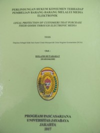 Image of Perlindungan Hukum Konsumen Terhadap Pembelian Barang- Barang Melalui Media Elektronik
