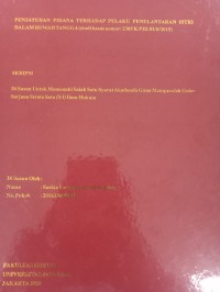 PENJATUHAN PIDANA TERHADAP PELAKU PENELANTARAN ISTRI DALAM RUMAH TANGGA (studi kasus nomor: 2385 K/PID.SUS/2015)