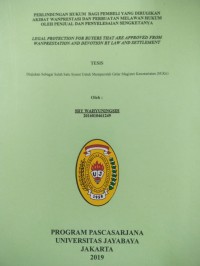Image of Perlindungan Hukum Bagi Pembeli Yang Dirugikan Akibat Wanprestasi dan Perbuatan Melawan HukumOleh Penjual Dan Penyelesaian Sengketanya (Legal Protection For Buyers That Are Approved From Wanprestation Andm Devotion BynLaw ad Setlement)