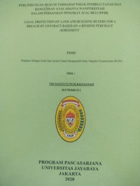 Perlindungan Hukum Terhadap Pihak Pembeli Tanah Dan Bangunan Atas Adanya Wanprestasi Dalam Perjanjian Pengikat Jual Beli (PPJB)